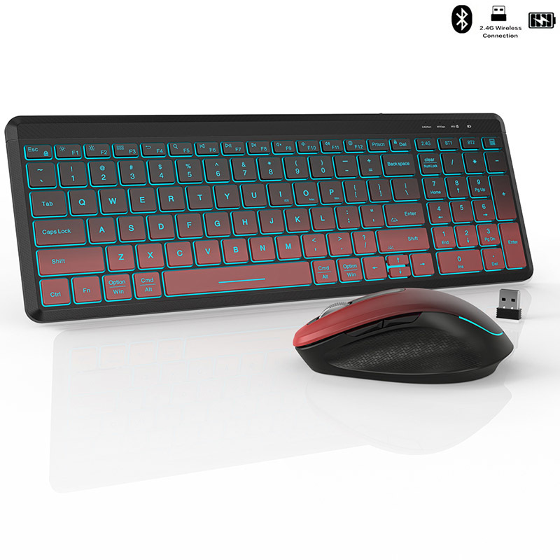 Gaming Keyboard And Mouse Combo Wireless - Keyboard dan Mouse nirkabel lampu latar