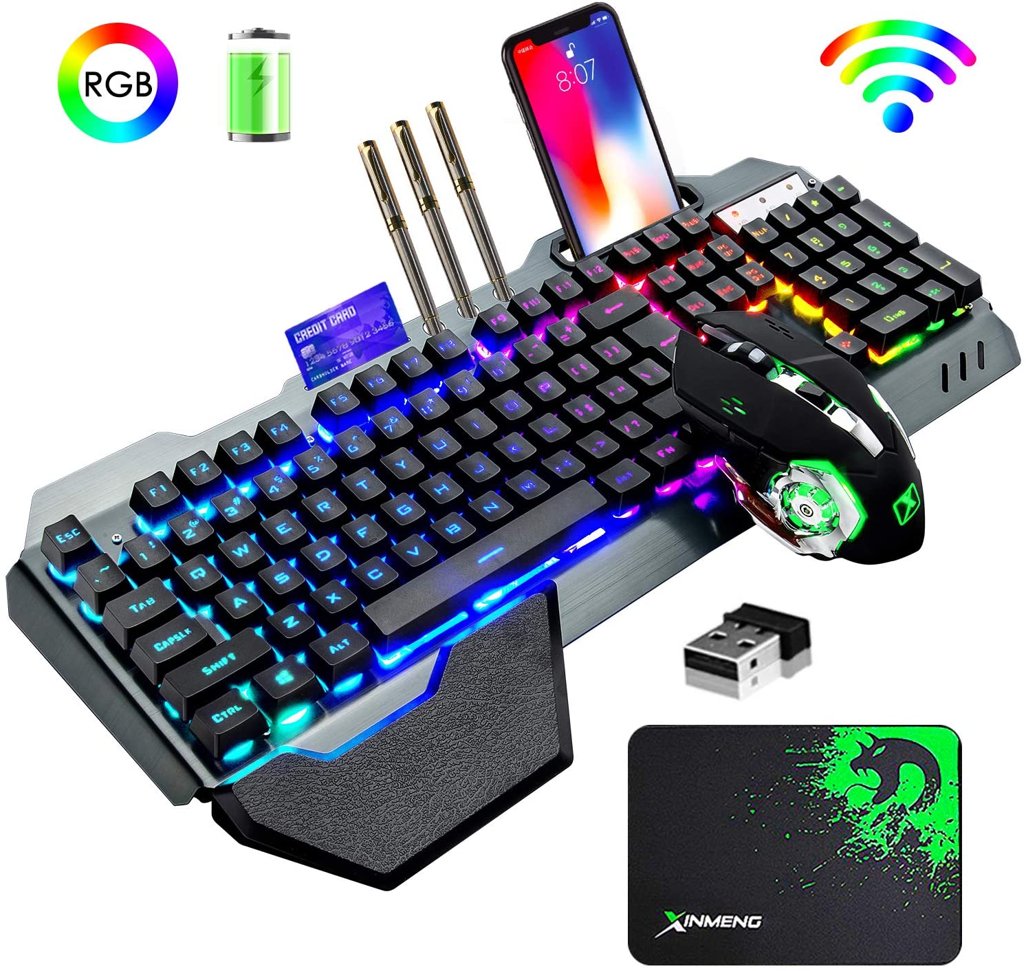 Gaming Keyboard And Mouse Combo Wireless - K680 Keyboard dan Mouse game nirkabel,