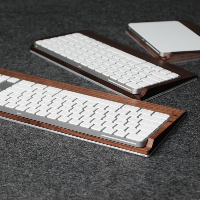 Wrist Rest Wood - Kashcy Walnut Nampan Kayu Padat Sandaran