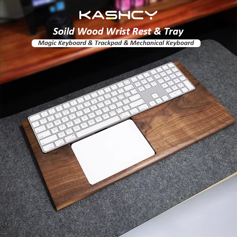 Wrist Rest Wood - Bantalan Pergelangan Tangan Kayu Walnut Hitam