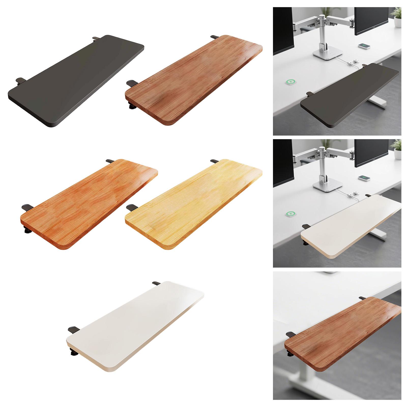 Wrist Rest Wood - Rak Meja, Baki Keyboard, Ergonomis, Pemasangan