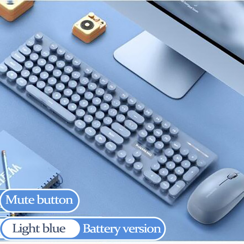 Gaming Keyboard And Mouse Combo Wireless - UTHAI N600 2.4G Set Keyboard dan