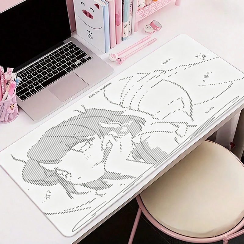 Gaming Keyboard And Mouse - 1 Buah Alas Mouse Kulit Anime