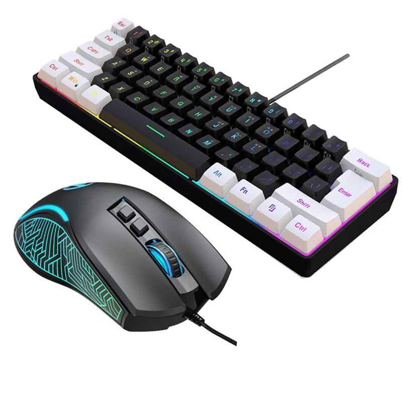 Keyboard dan Mouse 60% Combo K - Gaming Keyboard And Mouse Combo Wireless ulasan dan harga