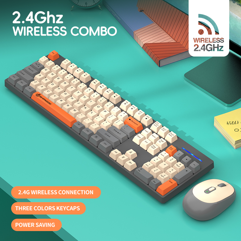Kombo Keyboard dan Mouse Nirka - Gaming Keyboard And Mouse Combo Wireless ulasan dan harga