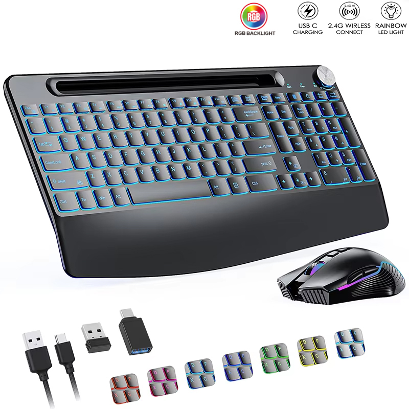 Mouse Keyboard nirkabel 2.4G & - Gaming Keyboard And Mouse Combo Wireless ulasan dan harga