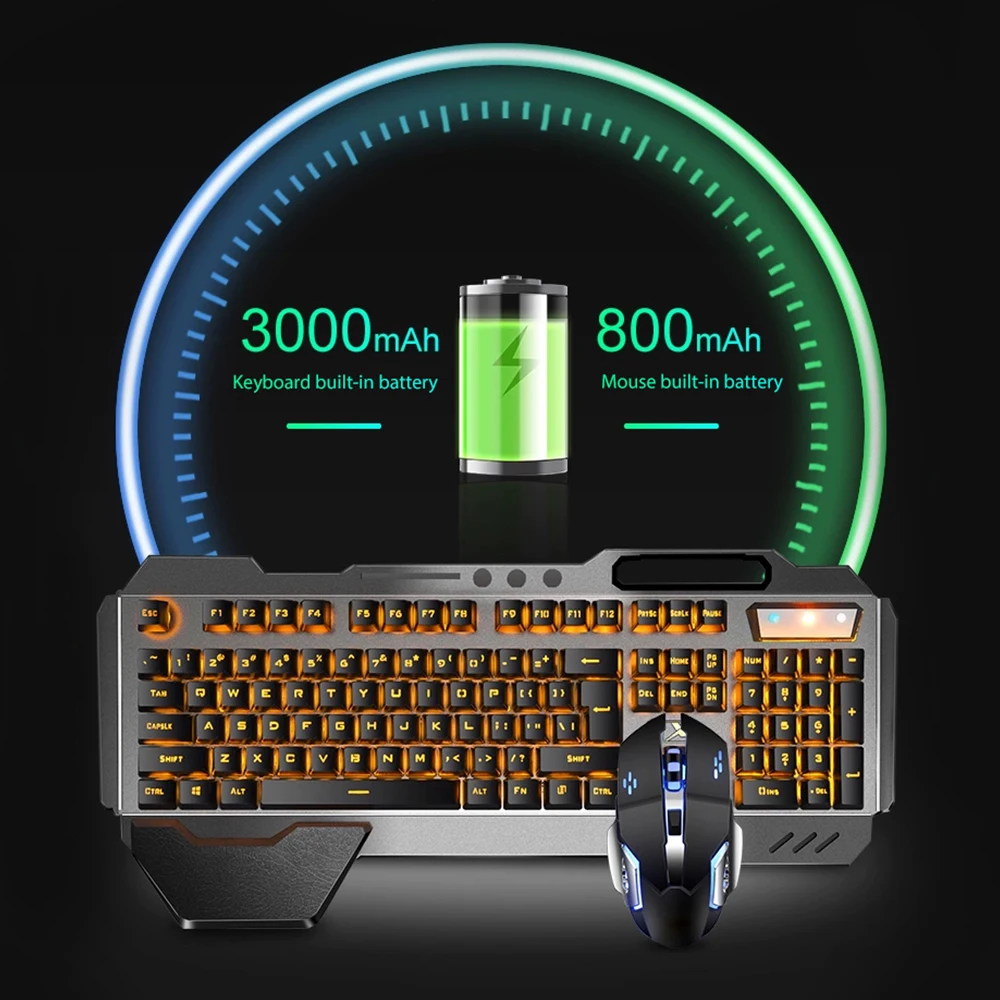 K680 papan ketik dan mouse nir - Gaming Keyboard And Mouse Combo Wireless ulasan dan harga