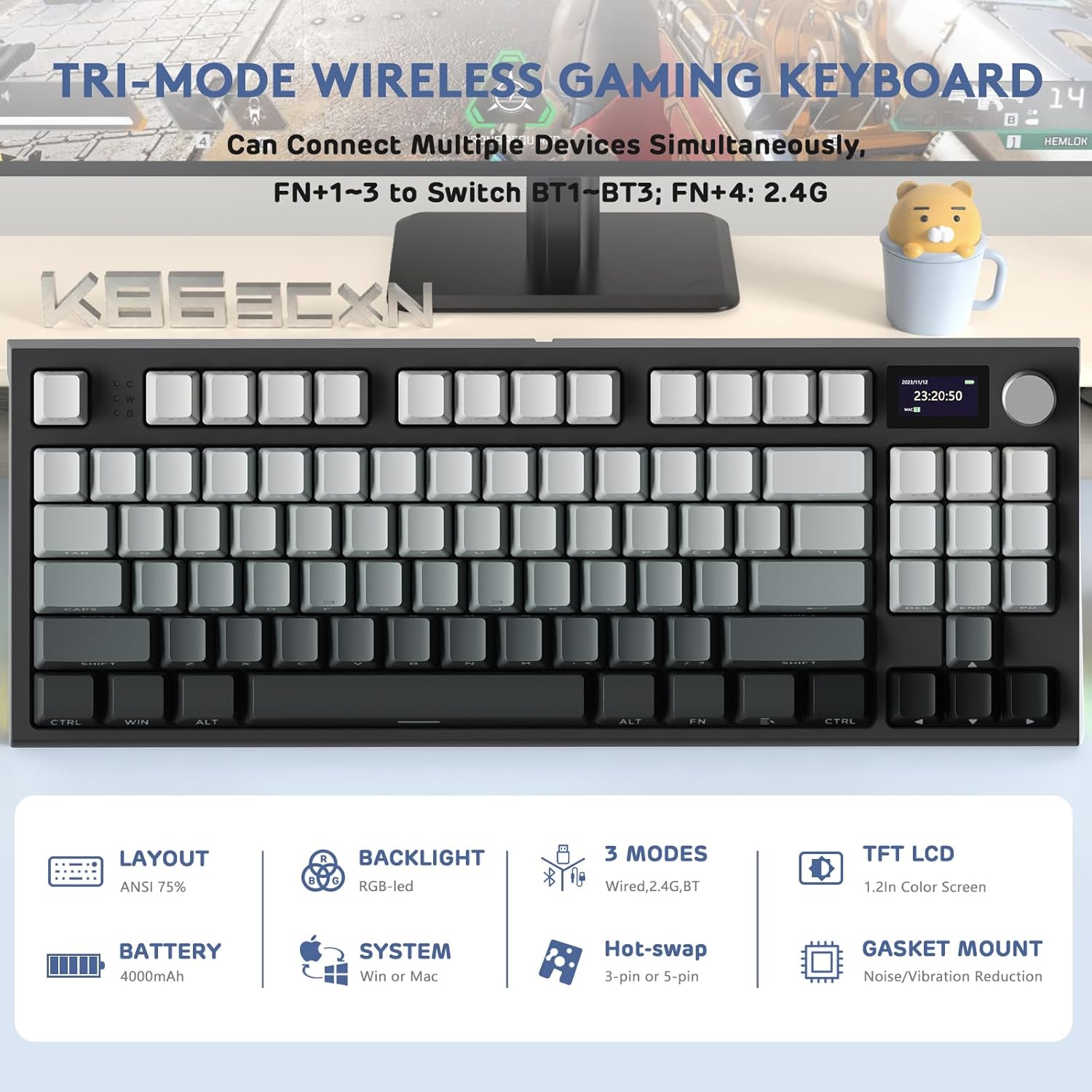 Keyboard Mekanik Wireless ATTA - Gaming Keyboard Corsair ulasan dan harga