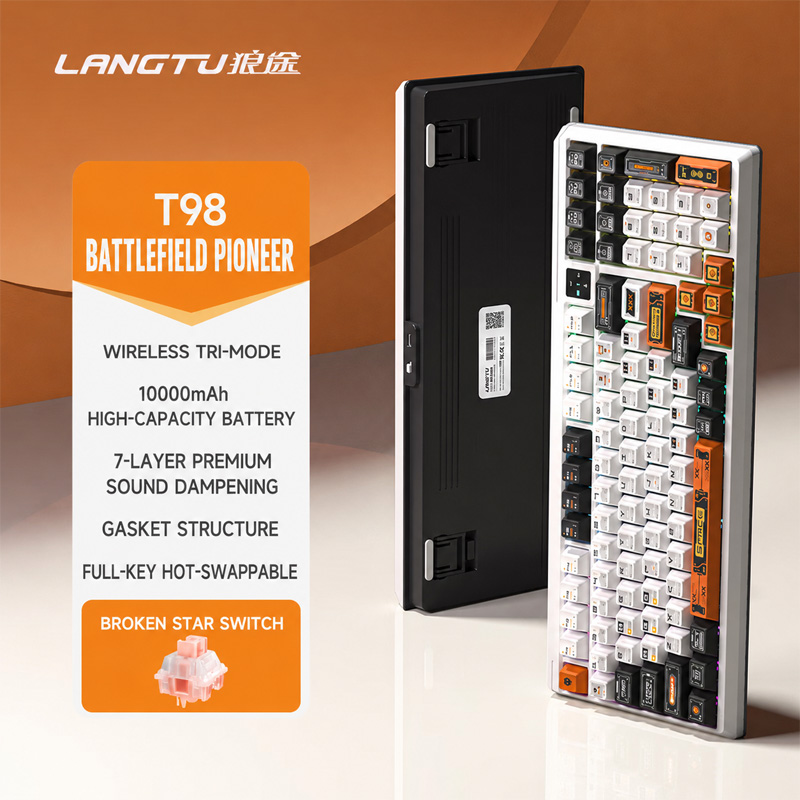 Langtu T98, Keyboard Mekanik K - Gaming Keyboard And Mouse Combo Wireless ulasan dan harga