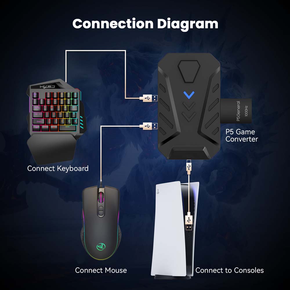 Untuk PS5 Gaming Keyboard Mous - Gaming Keyboard Extension ulasan dan harga