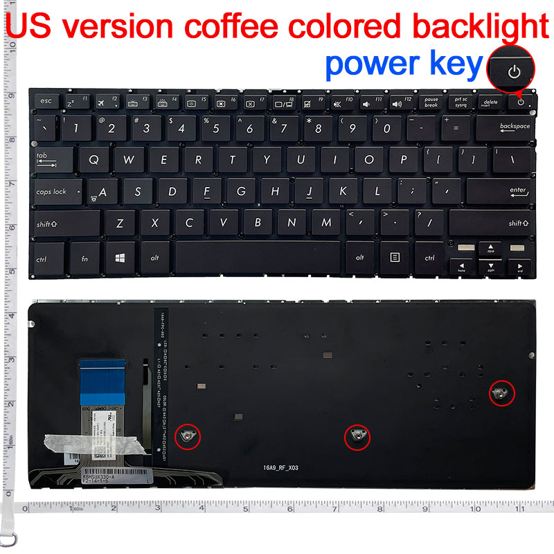 Keyboard Hitam Laptop AS Baru  - Gaming Keyboard Backlit ulasan dan harga
