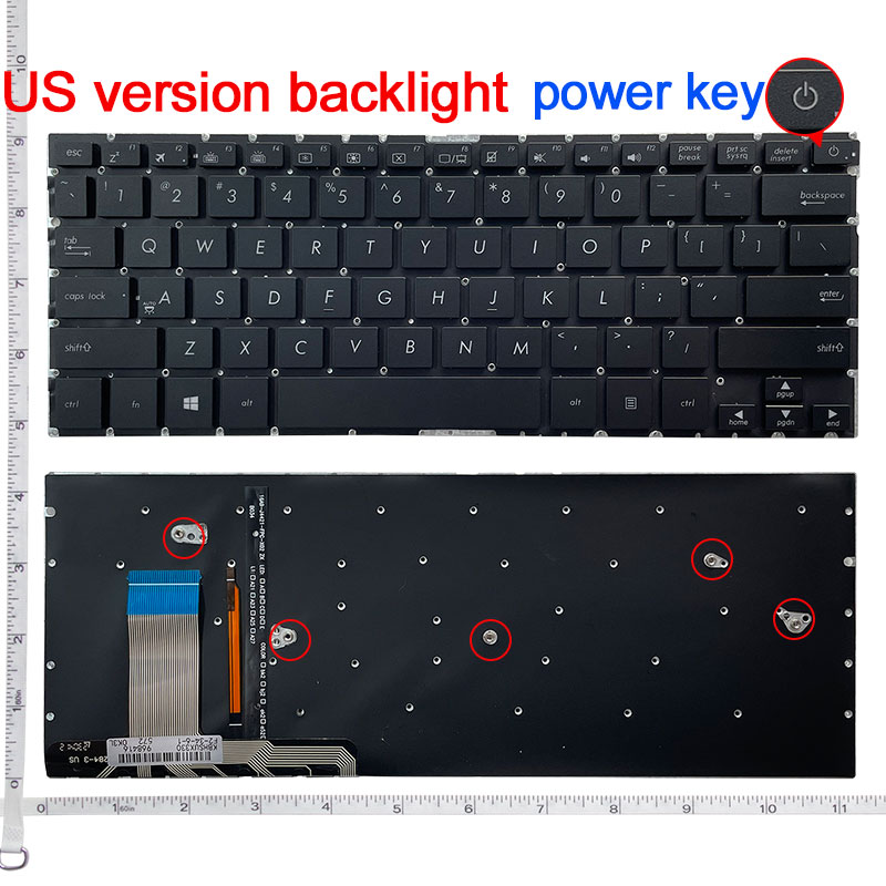 Keyboard Hitam Laptop AS Baru  - Gaming Keyboard Backlit ulasan dan harga