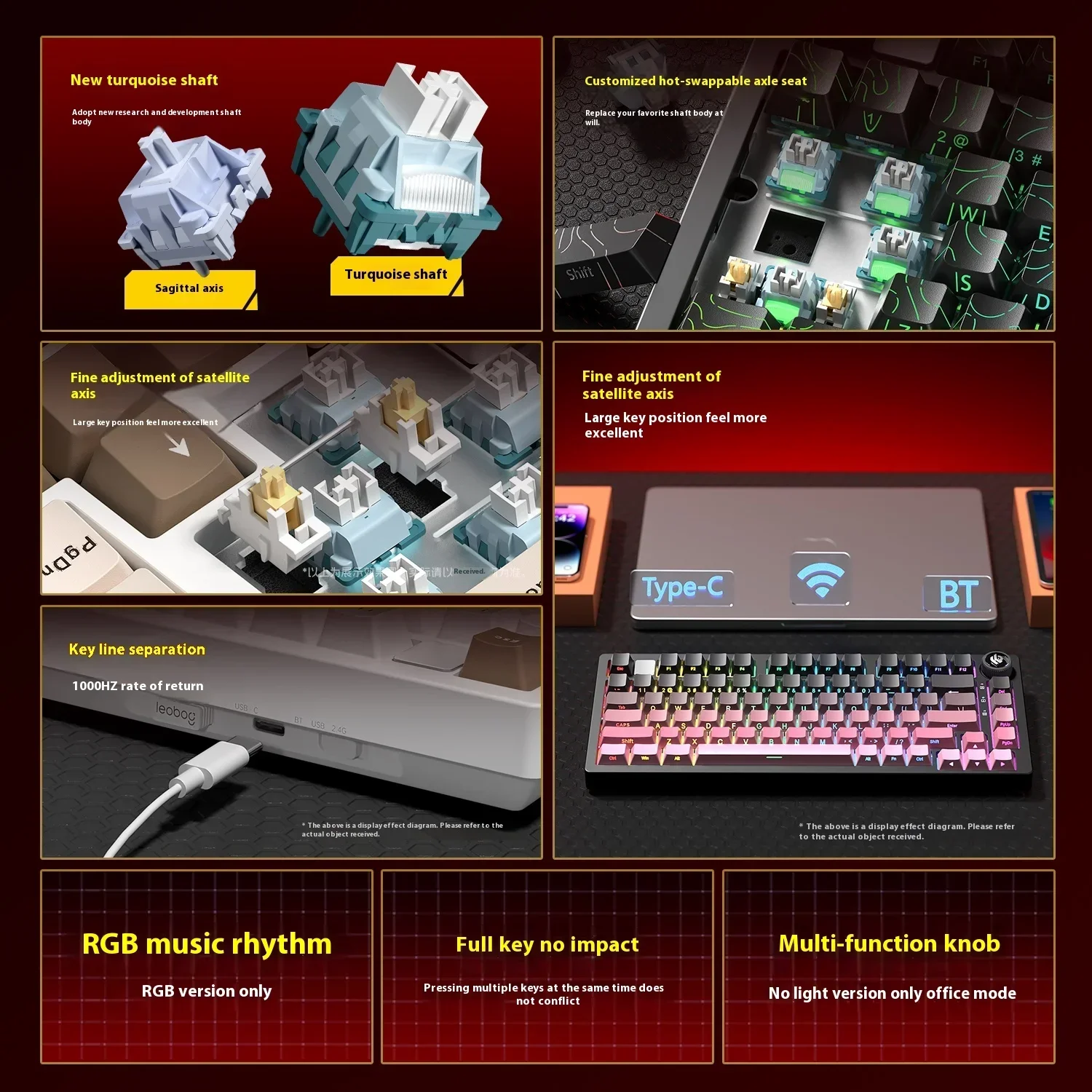 Leobog Hi75C Hi75 Hi75C Pro Ki - Gaming Keyboard Extension ulasan dan harga