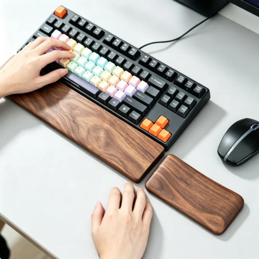 Penyangga Keyboard Kayu Solid  - Wrist Rest Wood ulasan dan harga