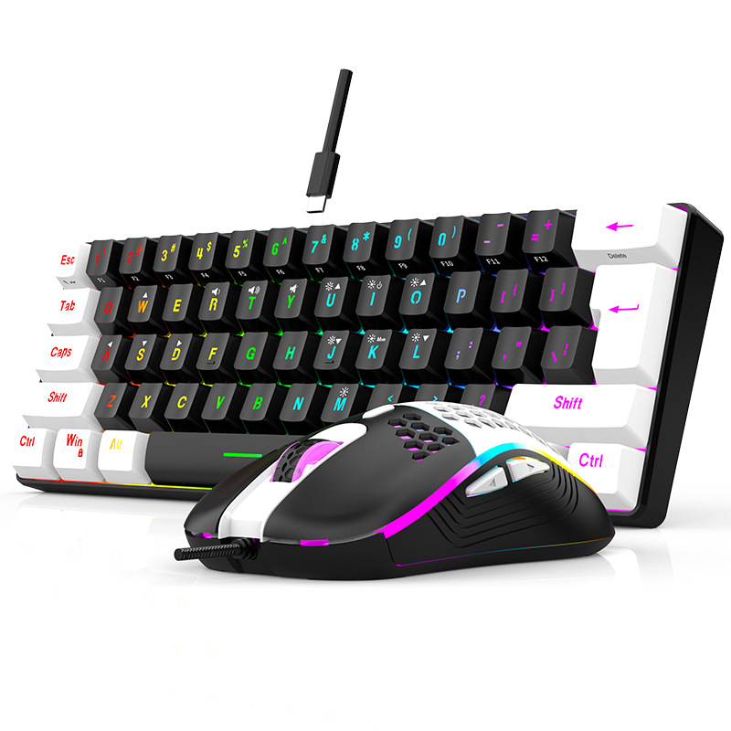 Set Keyboard dan Mouse 60% RGB - Gaming Keyboard Extension ulasan dan harga