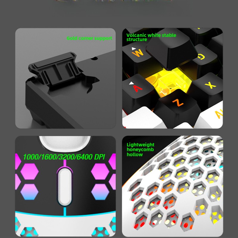 Set Keyboard dan Mouse 60% RGB - Gaming Keyboard Extension ulasan dan harga